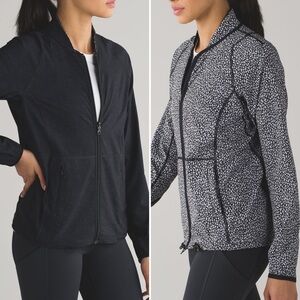 Lululemon Real Quick Miss Mosaic Black / Heathered Texture Printed Deep Coal